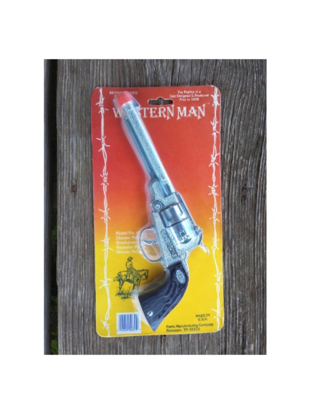Western Man Cavalry toy cap gun